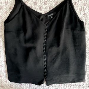 Madewell Silk Button Down Cami Blouse